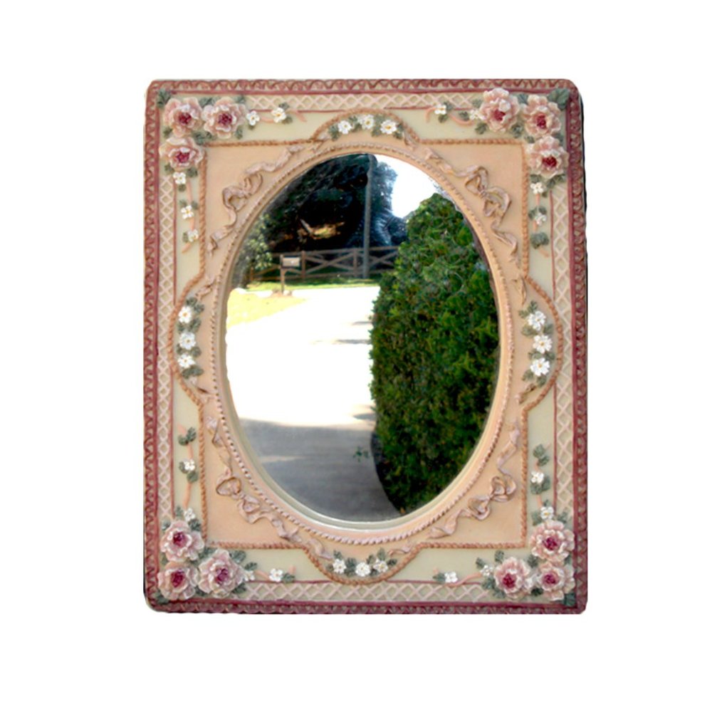 Hanging Mirror with Rose Boarder